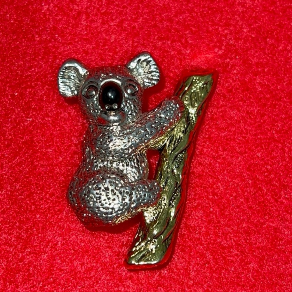 Vintage Silver & Gold Koala Brooch - Picture 1 of 2